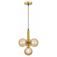 Evoluce SLE220323-04 Светильник подвесной Золото/Янтарный G9 4*5W 4000K