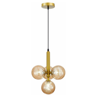 Evoluce SLE220323-04 Светильник подвесной Золото/Янтарный G9 4*5W 4000K