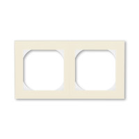 3901H-A05520 17 - Рамка ABB Levit 2 поста 55х55 для механизмов BJE слоновая кость / белый - 2CHH015520A4017