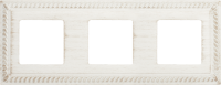 FD01233BD Fede Sevilla Provence Рамка 3-ная, White Decape