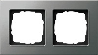 212202 - Gira E22 Рамка на 2 поста, сталь 212202 - Gira E22 Рамка на 2 поста, сталь