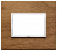 Vimar Накладка Eikon Evo на 3 модуля, итальянский орех, 21653.31