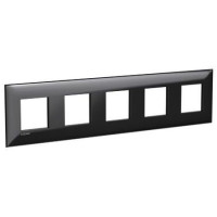 4402900 - ДКС Рамка ARTLEBEDEV, "Avanti", "Черный квадрат", 5 постов