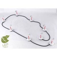 LUSSOLE BAY SHORE Трековый светильник, цвет основания - белый, плафон - металл (цвет - белый), 8x5,5W GU10, GRLSP-9818-08 LUSSOLE BAY SHORE Трековый светильник, цвет основания - белый, плафон - металл (цвет - белый), 8x5,5W GU10, GRLSP-9818-08