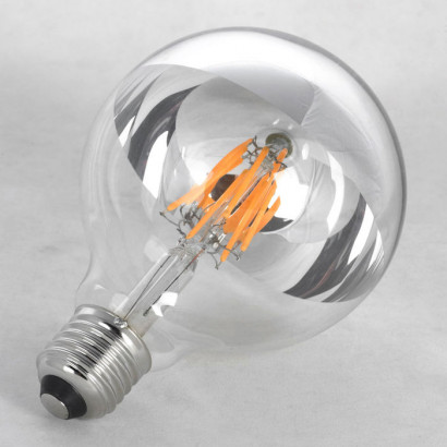 LUSSOLE EDISSON Лампочки, цвет основания - хром, плафон - стекло (цвет - прозрачный/хром), 1x6W E27, GF-L-2105