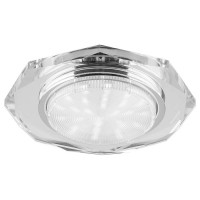 Светильник потолочный, 15W 230V  GX53, без лампы, прозрачный, DL4020-2, Feron 20148