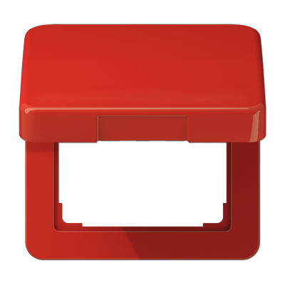 Крышка ударопрочная откидная ударопрочная для штекерных розеток; красная, CD590BFKLRT