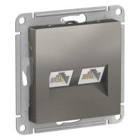 ATN000985 - ATLASDESIGN РОЗЕТКА двойная компьютерная RJ45+RJ45 кат. 5e, механизм, СТАЛЬ, Systeme Electric ATN000985 - ATLASDESIGN РОЗЕТКА двойная компьютерная RJ45+RJ45 кат. 5e, механизм, СТАЛЬ, Systeme Electric