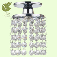 LUSSOLE MONTELETO Потолочный светильник, цвет основания - хром, плафон - стекло (цвет - прозрачный), 1x5W G9, GRLSJ-0400-01