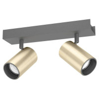 390083 Спот CUMARIBO, GU10, 2Х4,5W, 2Х345lm, L280, B65, сталь, черный, никель