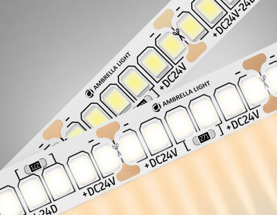 Светодиодная лента 24В 2835 240Led 22Вт/м 3000K IP20 5м, AMBRELLA LIGHT, GS3501