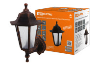 Светильник садово-парковый НБУ 06-60-001 шестигр., настенный, пластик, расс.пластик, медь TDM Electric, SQ0330-0781