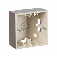 Simon 1590751-034 Simon15 Коробка для наружного монтажа 1-ная, шампань