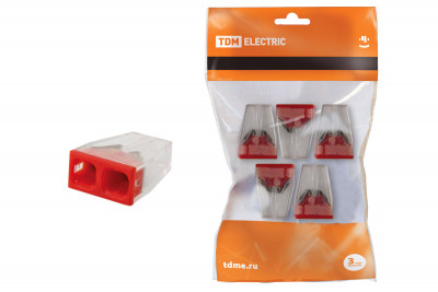 Строительно-монтажная клемма КБМ-2273-232 (2,5мм2) с пастой (5 шт/упак) TDM Electric, SQ0517-0121