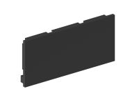 Donel Боковая  глухая заглушка для профиля DN18520 Черный матовый, Серия:DN8ALE, DNCAP18520RAL9005