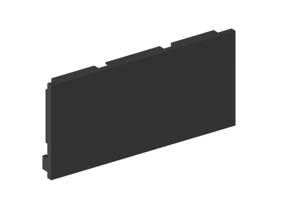 Donel Боковая  глухая заглушка для профиля DN18520 Черный матовый, Серия:DN8ALE, DNCAP18520RAL9005