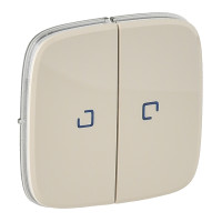 Legrand Valena ALLURE.Лицевая панель для выключателя двухклавишного с подсветкой.Слоновая кость, 755226