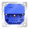 Механизм розетки с заземлением и защитными шторками 16А, с USB A+A, S70, VLS0404M