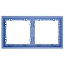 Рамка пластиковая VOLTUM S70 на 2 поста, (деним), VLS100215