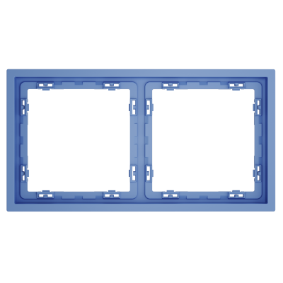 Рамка пластиковая VOLTUM S70 на 2 поста, (деним), VLS100215