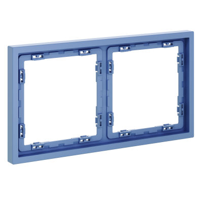 Рамка пластиковая VOLTUM S70 на 2 поста, (деним), VLS100215