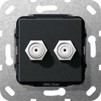 565110 Gira Гнездо SAT F 2 местн. 565110 Gira Гнездо SAT F 2 местн.