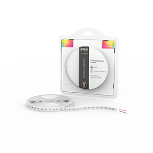 Gauss Лента Basic 12V 10W/m 700lm/m RGB IP20 LED 5m 1/100, BT055