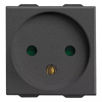 Vimar Розетка 2П+3 16А, израильский стандарт, карбон матовый, 09240.CM Vimar Розетка 2П+3 16А, израильский стандарт, карбон матовый, 09240.CM