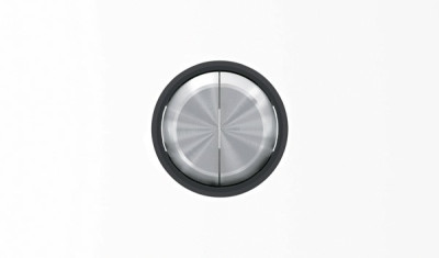 ABB SKY Moon Клавиша для 2-клавишных выключателей/переключателей/кнопок, кольцо "чёрное стекло"