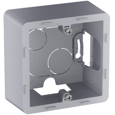 Legrand Коробка для накладного монтажа 1 пост - Legrand Inspiria - алюминий, 673982