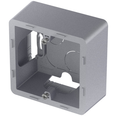 Legrand Коробка для накладного монтажа 1 пост - Legrand Inspiria - алюминий, 673982