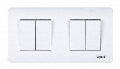 Chint 4-клавишный проходной выключатель 10А 250В, 715399