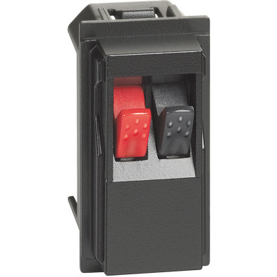 KG4294 Bticino LIVING NOW. Розетка для аудиоколонок стерео 1 модуль.Цвет Черный., KG4294