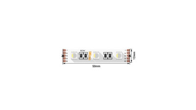 Лента светодиодная стандарт 5050 60LED/м 19.2Вт/м RGB + нейтр. бел. 24В IP20 со скотчем 3М (уп.5м) SWG Standard 00-00018657
