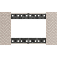 KA4804MM Bticino LIVING NOW. Декоративная рамка 4 модуля.Цвет "Оптик", KA4804MM