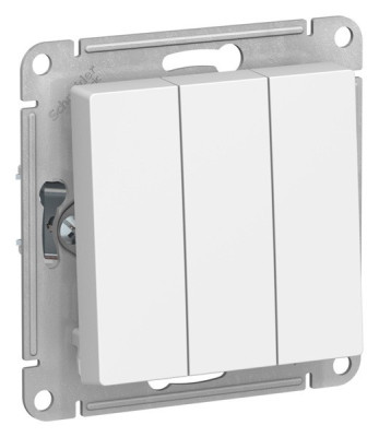 ATN001331 - ATLASDESIGN 3-клавишный ВЫКЛЮЧАТЕЛЬ, сх.1+1+1, 10АХ, механизм, ЛОТОС, Systeme Electric