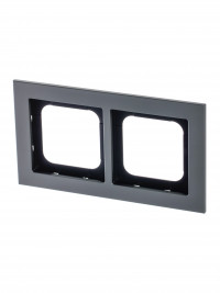 ABB Axcent металл/платина Рамка 2-постовая