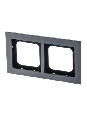 ABB Axcent металл/платина Рамка 2-постовая