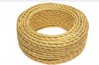 Bironi Провод 2*0,75 Золото (глянец) 50м, B1-422-079-50