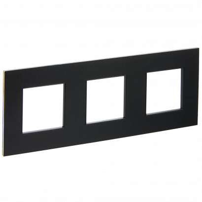 SKANDY Рамка 3-мест. SK-F33Bl металл черн. IEK, SK-M32-M-K02