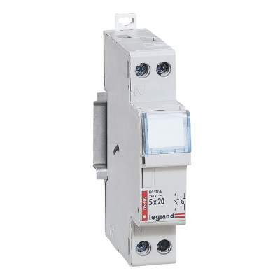 Legrand Разъединитель-держатель предохранителей - 1П+Н - миниатюрные цилиндрические бытовые предохранители - 250 В~, 005802