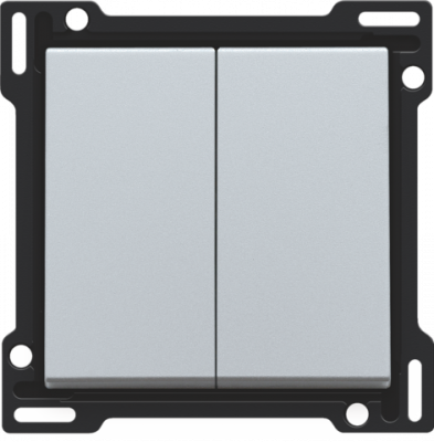 Niko Серебро Клавиша двойная, 121-61505