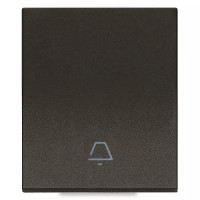 Vimar Клавиша 2M выровненная с символом звонок черная, 31000.2CG