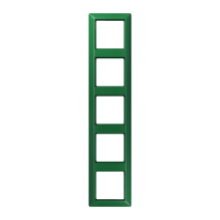 Рамка 5-кратная для вертикальной и горизонтальной установки; термопласт, зеленая, AS585BFGN Рамка 5-кратная для вертикальной и горизонтальной установки; термопласт, зеленая, AS585BFGN
