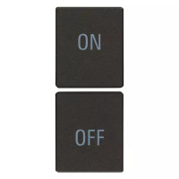 Vimar Две половинки клавиши 1M с символами ON/OFF черные, 31480.YG