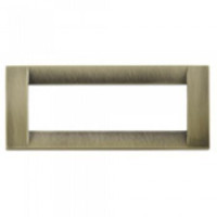 Vimar Накладка для 6 модулей металл античная латунь, 16736.37