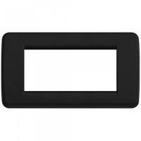 Vimar Накладка для 4 модулей RONDO шелк черный, 16764.D.16