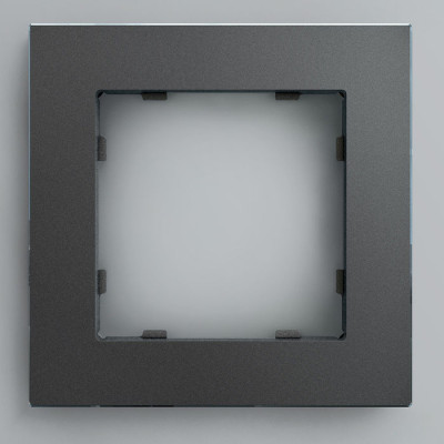 IRIDIUM Рамка на 1 пост, графит, Berlin 02, 02P104