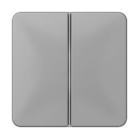 2-клавишная накладка для пульта КNX, серая, для серии СD, CD402TSAGR