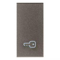 Vimar Клавиша на 1 модуль с симв "ключ", Metal, 19021.P.M Vimar Клавиша на 1 модуль с симв "ключ", Metal, 19021.P.M